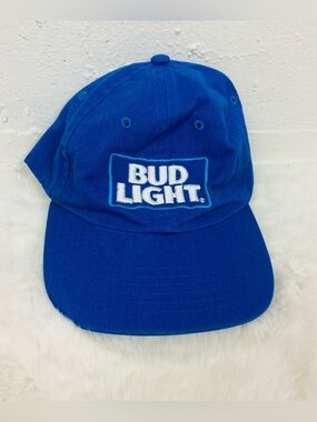 Bud Light Blue embroidered Logo Baseball adjustable Cap